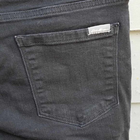 Eddie Bauer Curvy Boot cut Black Jeans Size T8 - Picture 6 of 11